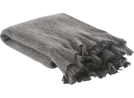 Anthracite Frill Throw